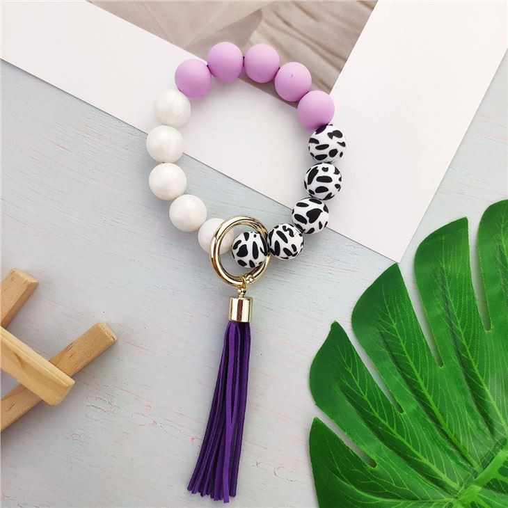Silicone Bead Keychain Kit For Bracelet