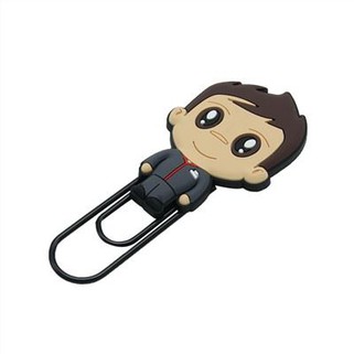 Roztomilá 2D kreslená sponka na papier z mäkkého PVC